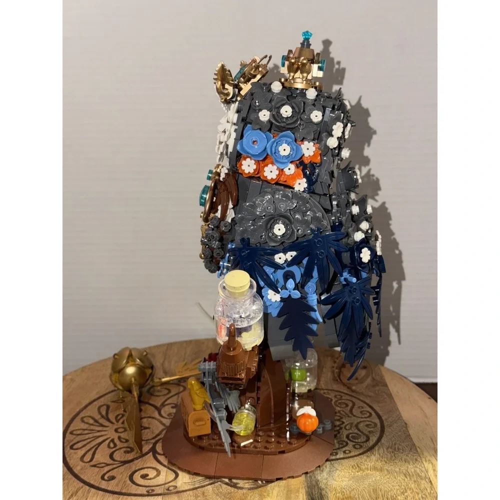 Qlt Qiaoletong Ideas Magic Owl Flower Animal Building Setcollectible Bird Model